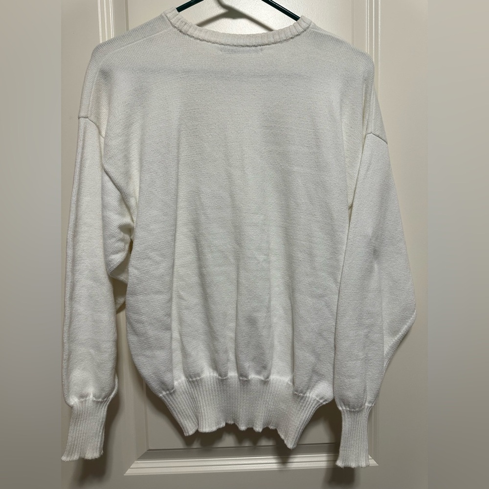 Vintage Burberry 100% Lambswool Crewneck Sweater - Picture 4 of 4